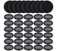 FUOYLOO Binding Ring Discs 44Pcs Plastic Discbound Expansion Discs 24Mm for Planner Page Binding and Note Taking Black