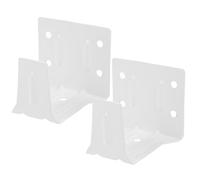 FUOYLOO Center Support Mini White Brackets 2Pcs for Venetian and Vertical Window Blinds, Metal Replacement Parts Suitable for Residential and Commercial Use