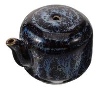 FUOYLOO Ceramic Ink Dropper for Calligraphy and Ink Grinding, Black Porcelain Water Dropper with Delicate Design, Versatile Pottery Water Pot for Traditional Chinese Art Desktop Use