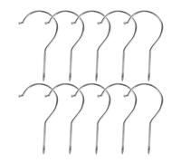 FUOYLOO Clothes Hanger Screw Hooks 10Pcs Multipurpose Screw-in Hooks for Closet Wall Storage and Hanging Plants Silver