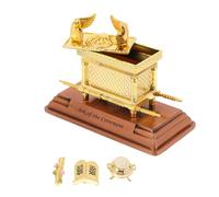 FUOYLOO Covenant Model with Manna Container and Tablets Functional Lid Jewish Religious Statue for Spiritual Tabletop Ornament