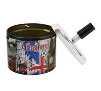 FUOYLOO Decorative Metal Ashtray Automatic Extinguishing round Tabletop Cigarette Ashtray Creative Fashion Style Lasting Use Easy to Clean for Home