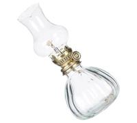 FUOYLOO Desktop Wedding Oil Lamp Retro Glass Kerosene Lamp Delicate Vintage Style Home Decoration Creating Everyday Ambiance Indoor Use