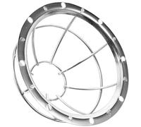 FUOYLOO Detector Cover Guards 106-132mm Adjustable Base Iron Wire Mesh Detector Bracket Cover Guard Cage Silver Elegant Added Security Dependability for Home and High-risk Environments