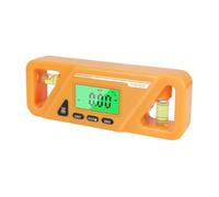 FUOYLOO Digital Angle Measuring Tool with High Precision and Portable Size, Plastic Bubble Level Gauge for Hanging Pictures on The Wall, Digital Inclinometer and Protractor with 4x90°