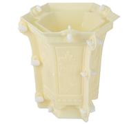 FUOYLOO DIY Crafts Mold Hexagonal Flower Pot Planter Molds Plastic Stable and Sturdy Not Easy to Break White Handmade