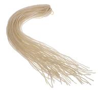 FUOYLOO Double Ended Synthetic Dreadlock Extensions Wig for Men Women, Natural Looking Long Hair Braids, Beige 613# Faux Locs Hairpiece for Hip Hop Style