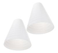 FUOYLOO Duct Reducer Inline Adapter 2Pcs 80Mm to 200Mm Dryer Vent Hose Connector for Bathroom Exhaust Ventilation Applications