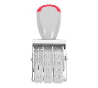 FUOYLOO English Date Stamp for Office and Crafting Use, Small Hand Stamp with Plastic and Iron Construction, Versatile Applications for Scrapbooking and DIY Dates