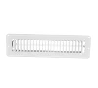 FUOYLOO Floor Register Covers 2X12 Inch White Metal with Adjustable Valve for Home Ventilation and Walkable Floor or Wall Air Vent Grille