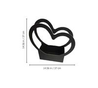 FUOYLOO Flower Holder Boxes 6Pcs Heart Shaped Paper Packaging for Graduation and Wedding Party Bouquet Wrapping and Floral Presentation