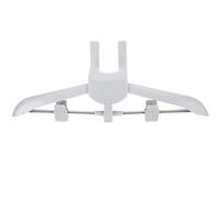 FUOYLOO Foldable Steam Ironing Hanger Bracket with 16mm Diameter for Garment Steamer, Light Grey Clothes Hanging Rack Accessory for Home Laundry and Drying