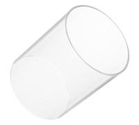 FUOYLOO Glass Candle Holder 8X10Cm Borosilicate Glass Cylinder Windproof Shade Cover for Desktop Tealight Candles