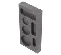 FUOYLOO Graphite Casting Molds Jewelry Making Metal Melting Furnace Kit with Six-Slot Ingot Mold for Precious Metals