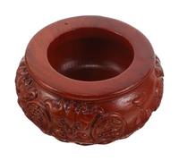 FUOYLOO Handmade Decorative Wooden Feng Shui Treasure Basin Bowl Symbolizing Good Luck and Wealth, Storage Container that Resists Deformation and Cracking for Home Décor and Living Room