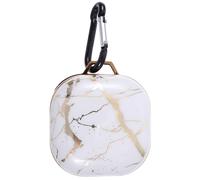 FUOYLOO Hard Shell Protective Case for Wireless Earbuds, Marble Pattern Earphone Cover, Anti-lost Shockproof Earbud Holder for Travel