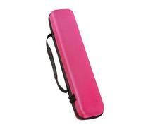 FUOYLOO Heat Resistant Portable Hair Straightener and Curling Iron Travel Case, Sturdy Hard Shell Organizer Bag with Heatproof Lining for Hair Tools Storage, Pink