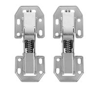 FUOYLOO Heavy Duty Soft Closing Stainless Steel Frog Hinges 2Pcs Spring Buffer Mechanism for Wardrobe and Kitchen Cabinet Doors