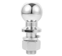 FUOYLOO Heavy Duty Trailer Hitch Tow Ball for Vehicle and Trailer Use Silver Steel Construction Sturdy Fine Threads and Suvs High Corrosion Resistance and Sturdy Design