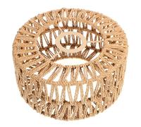 FUOYLOO Indoor Rustic Straw Rope Lampshade Small 8.66 X 3.94In Handmade Ceiling Lamp Cover for Pendant Light