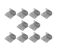 FUOYLOO Iron Three-Fold Cabinet Hinges, 10Pcs Metal Hinges for Wooden Jewelry Boxes, Wardrobes, and Indoor Storage, Smooth Quiet Operation, 2.5 X 2 X 0.8Cm