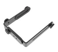 FUOYLOO L-Shape Flash Light Bracket 1/4 Screw Holes Black Metal Anti-Slip Multi-Directional Assembly Camera Bracket for Monopods Suitable for Photography Lighting