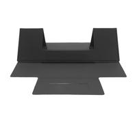 FUOYLOO Laptop Riser Stand: Desk Ergonomic Computer Cooling Stand, Adjustable Angles Invisible Folding Notebook Holder for Office Tablet Cookbook Black