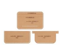 FUOYLOO Leather Wallet Pattern Templates for DIY Craft, Reusable Kraft Paper Dies, Easy to Use Wallet Patterns Templates Suitable for Beginners and Professionals in Leathercraft
