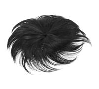 FUOYLOO Lightweight Short Hair Patch for Men Natural-looking Toupee Bald Hairpiece Comfortable Hair Replacement Easy to Attach Non-surgical Extension