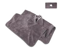 FUOYLOO Massage Table Face Hole Cover 40X80Cm Rectangular Medium Grey Sheet for Spa and Therapy Bed Use