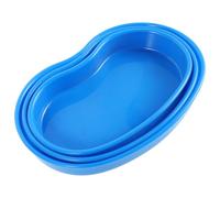 FUOYLOO Medication Organizer Tray 3Pcs Kidney Shaped Plastic Pill Dispenser Plate for Nurses Hospital Travel and Home 18/20/21 Inch Lightweight Medical Cart