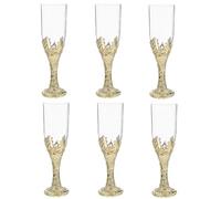 FUOYLOO Medieval Wine Goblets 6Pcs Retro Chalice Cups for Bible Church Supplies and Vintage Communion Events Material