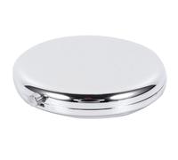 FUOYLOO Metal Double Sided Folding Compact Makeup Mirror Small Portable for Purse and Luggage Travel Pocket Cosmetic Mirror