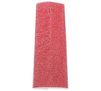 FUOYLOO Microphone Cover Sleeve Cloth Material Red Rhinestone with Eye-catching Design, Provides Extra Layer of and Appearance for Wireless Handheld Microphones