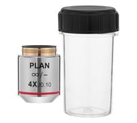 FUOYLOO Microscope Objective Lens Replacement 4x Magnification Biological Microscope Accessory High-resolution Plan Objective Lens for Lab Imaging and Microscopy