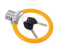 FUOYLOO Mini Ring Shaped Bike Lock 1.5mm Thickened Steel Cable with PVC Integrated Wrapper Safe Anti-Theft Lock Prevent Scratching The Frame Portable Security for Cycling