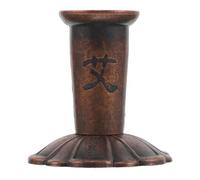 FUOYLOO Moxibustion Extinguisher Tool Moxa Stick Safety Extinguisher Stable Portable Metal Lotus Tray with Elegant Lotus Base Suitable for 1.8cm/0.7' Moxa Stick for Travel and Clinic Use