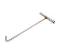 FUOYLOO Multi-Functional Heavy Duty Manhole Cover Lifting Hook Stainless Steel for Utility Tasks Including Garage Doors and Sewer Cleaning Applications