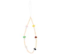 FUOYLOO Mushroom Shaped Phone Lanyard Pendant with Fine Workmanship and Beautiful Colour, Plastic Phone Chain Accessory as A Gift for Friends on Valentine's Day Random Color