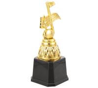 FUOYLOO Music Note Shaped Plastic Trophy with Smooth Surface and Lightweight Design, Golden Colour Award Trophy for Classroom Rewards Or Party Game Prizes, Delicate and Beautiful