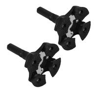 FUOYLOO Non-Slip Cane Tips 2Pcs Sturdy Replacement Foot Pads Featuring 360° Small Four-Legged Base for Crutches and Walking Sticks