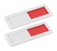 FUOYLOO Office Sliding Door Privacy Sign 2Pcs Vibrant Red Green Acrylic, Meeting Room Status Indicator, Vacant Occupied Slider, Easy to Use