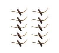 FUOYLOO Olive Wood Buckle Buttons Retro Style for Sewing Craft 10pcs with Convenient Installation, Handmade Material for Coat Fasteners and Overcoat Accessories
