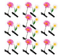 FUOYLOO Plant Hair Clips 20Pcs Mini Hairpins with Mixed Materials for Everyday Wear