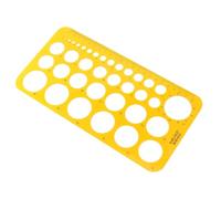 FUOYLOO Plastic Circle Drawing Template Ruler with Geometric and French Curve Features, Flexible Architecture Measuring Tool for Office and Network Technique Use