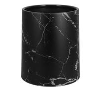 FUOYLOO Plastic Double Layer Marbling Pattern Trash Can 8L Waste Basket for Bathroom Kitchen Office Living Room Sturdy and Functional