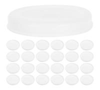 FUOYLOO Plastic Tube End Caps 50Pcs Round White Lids for Wide Cardboard Mailing Tubes Suitable for Postal Service and Logistics Packaging