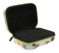 FUOYLOO Portable About 12 Small Bottles Essential Oil Bottle Case with Zipper and Lanyard Rope Oxford Cloth Travel Bag Suitable for Essential Oils and Nail Polish Storage at Home