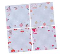 FUOYLOO Portable Cute Fruit Pattern Memo Pads, Creative Paper Note Stickers Practical Design, for Home and Computer Use, for Office Staffs and Teachers