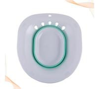 FUOYLOO Portable Female Private Part Wash Basin Folding Woman Bidet with Hook Design Comfortable to Use Macromolecular Material Imitate Human Hips Smooth Bevel Design for Most